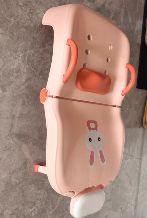 Foldable Portable Baby Hair Washing Chair Infant Bath Support with Head Support Tear-Free Shampoo Sink for Safe And Comfortable