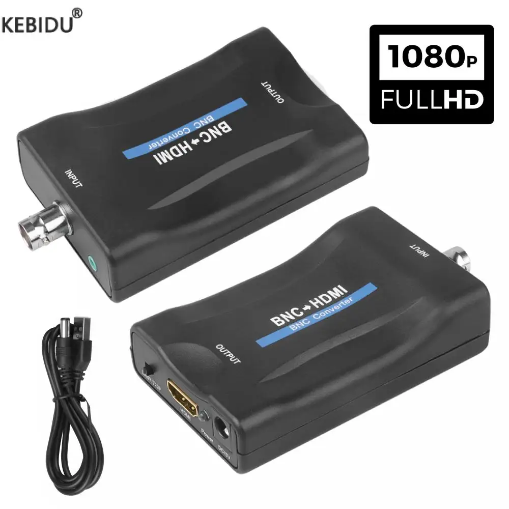 1080P BNC To HDMI Converter BNC TV Signal Converter HD 1080P/720P Display Video Adapter Support SDI Signal for DVR Detector