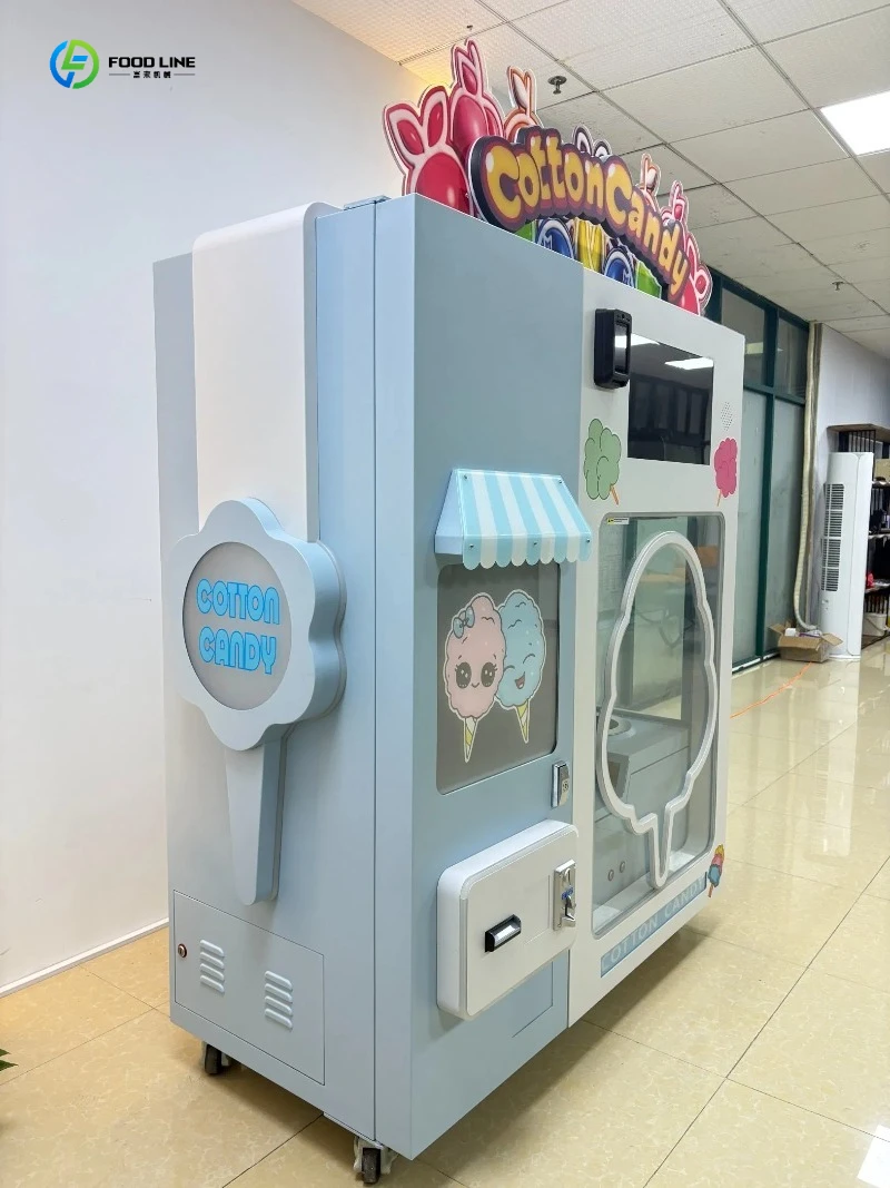 Smart Cotton Candy Vending Machine with Networking and Language Options FL Customized Vending Machine