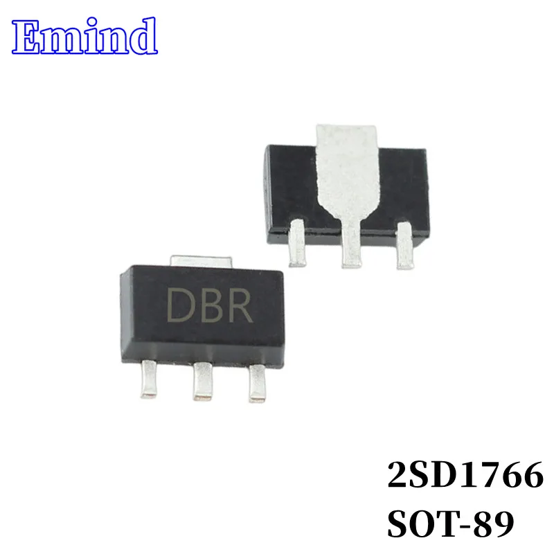 

100Pcs 2SD1766 SMD Transistor Footprint SOT-89 Silkscreen DBR Type NPN 32V/3A Bipolar Amplifier Transistor