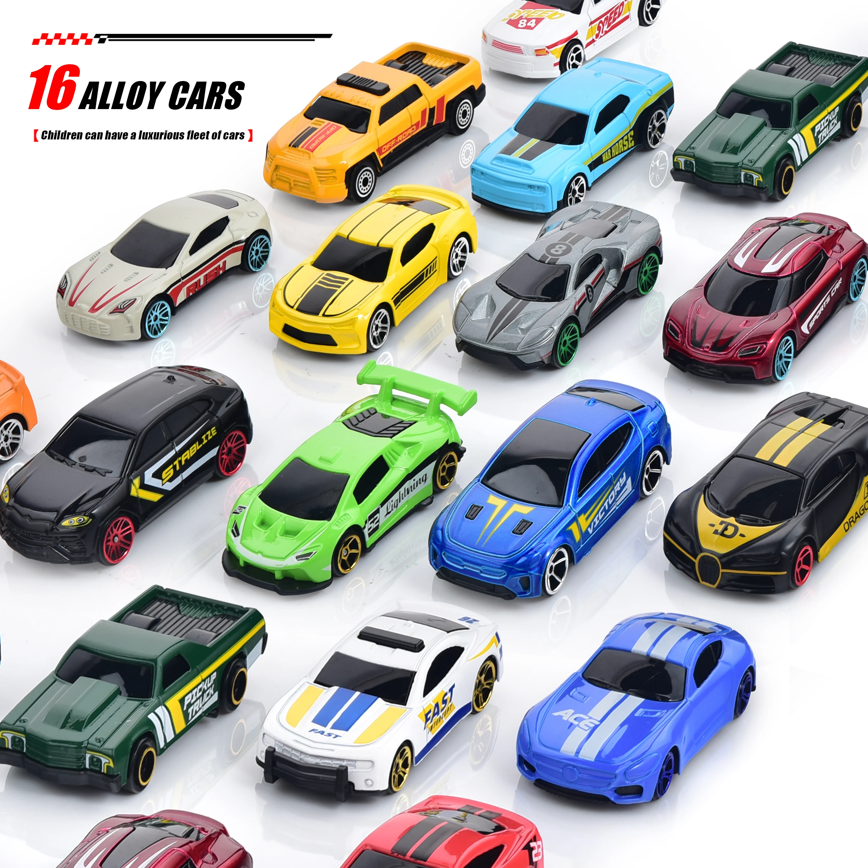 (En caja o a granel) Coche de carreras fundido a presión a escala 1/64, coche de carreras a pequeña escala, coche de juguete de carreras fundido a presión 1,64, juego, juguete para niños