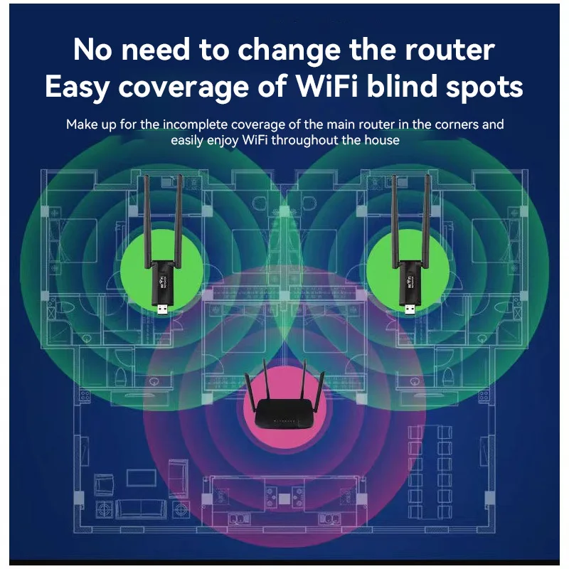 300Mbps اللاسلكية USB التلفزيون الذكي واي فاي مكرر محول WIFI-1 مكبر صوت أحادي الداعم طويلة المدى راوتر تمديد شبكة المنزل #6