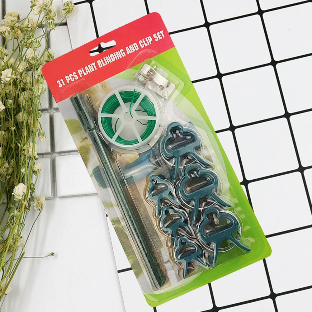 

31 Pcs Plant Clip Garden Tool Set Grafting Kits Gardening Bundle Large Vines Easy Use Fasten Unfasten Outdoor Lights Fruit Trees