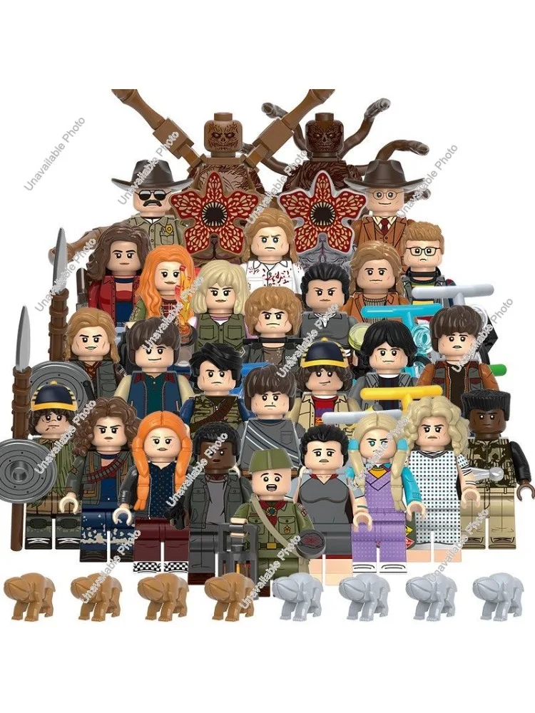 Hot Toys G0196 G0195 Nieuwe Films Strangered Figuren Bouwstenen Dingen Mini actie speelgoed poppen monteren Speelgoed Kinderen Geschenken - afbeelding 2