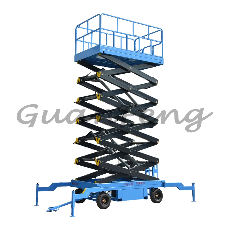 Mobile Small Maintenance Lift Electric Scissor Hydraulic Platform for Home Use Compact Elevating Work Platform
