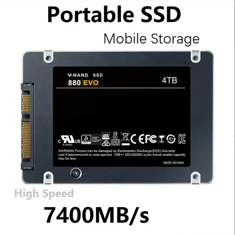 Xiaomi MIJIA New SSD 880 EVO 2TB 4TB Internal Solid State Drives Hard Disk SATA 3.0 MLC 2.5 Inches for Laptop Desktop PC PS4 PS5