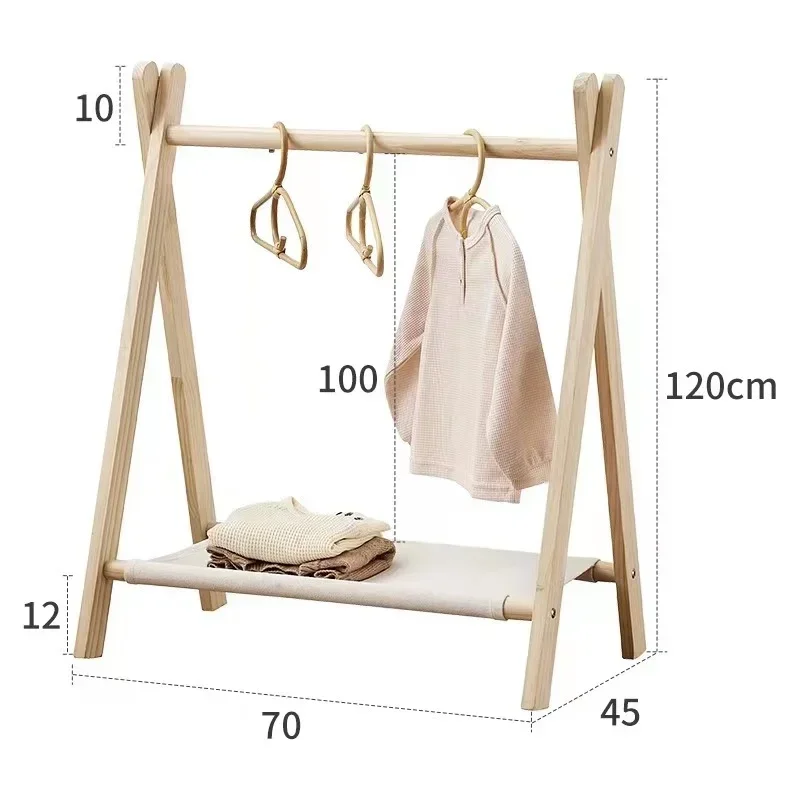 

Wooden Children's Foldable Storage Organizer,Are Suitable for Children's Furniture of Different Age Groups Clothes Hangers