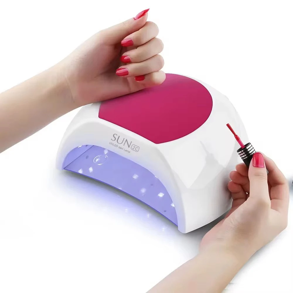 Sun2C Nail Lamp 48W Gel Polish Dryer Pedicure Light Manicure Lamp Nail Art Gel Dryer Machine LED UV Nail Lamp Not Black Handed