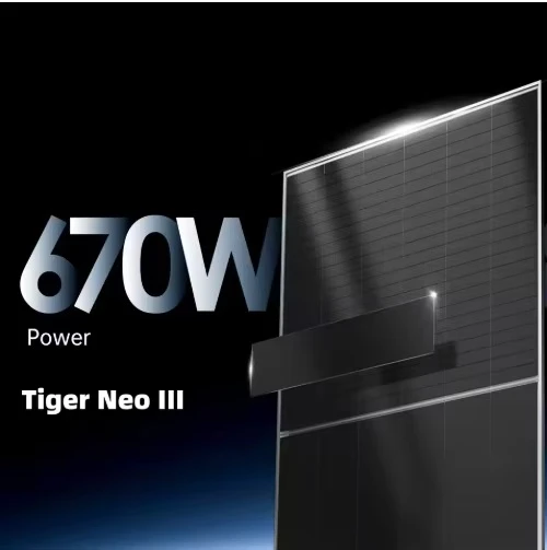PV Series 670 W Jinko Solar TIGER Neo III 66 QL6-BDV Tiger Neo 3.0