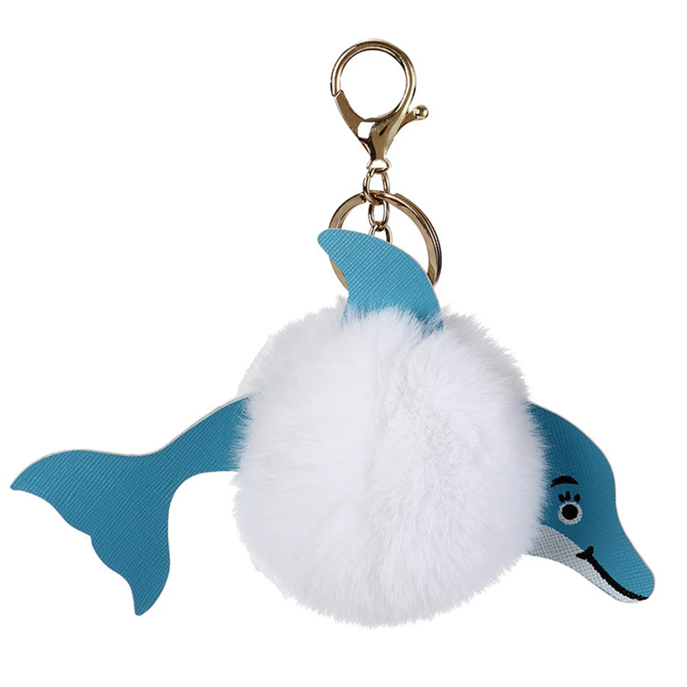 

4 Pcs Dolphin Keychain Keyring Holder Small Gift Decoration Bags Stylish Pendant Long Lasting Durable Jewelry