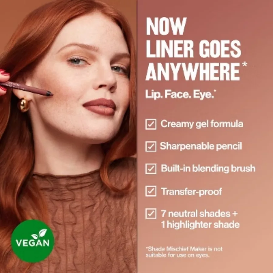 محدد عيون سائل متعدد التأثيرات - للشفاه والوجه والعينين - السفر معك في أي مكان لتجربة مريحة.