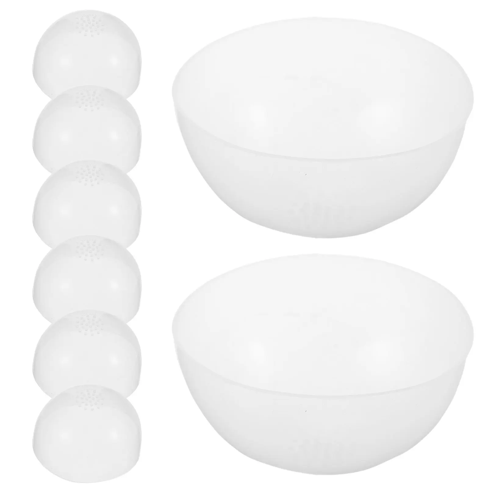 

8Pcs Silicone Cap for High Elasticity Anti-Slip Hair Cover for 22-24cm Head Styling Protection Bjd Silicone Head Cap