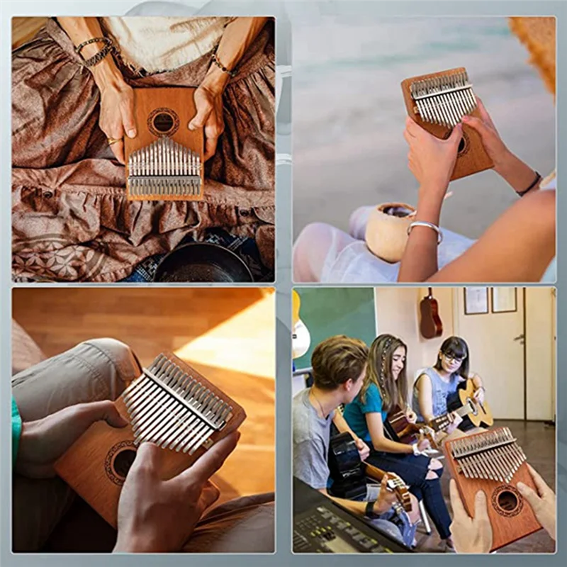 Kalimba polegar piano 17 tecla - Kalimba Thumb Piano avaliação e preço