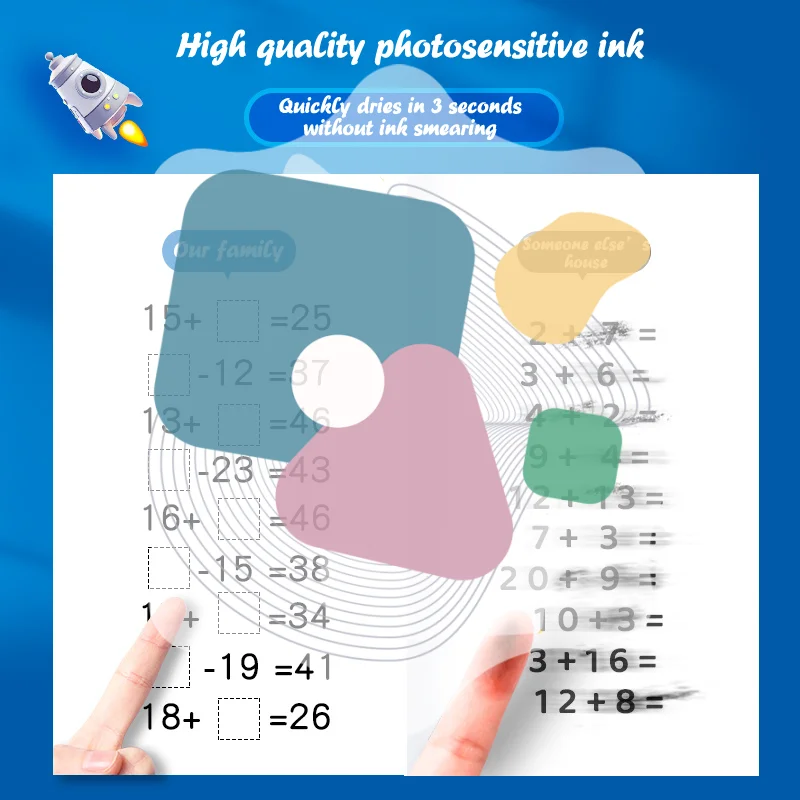 Teaching Stamp 2 In 1Fill In The Blank Roller Reusable Math Roller Stamp Design Digital Stamp Within 100 Math Practice