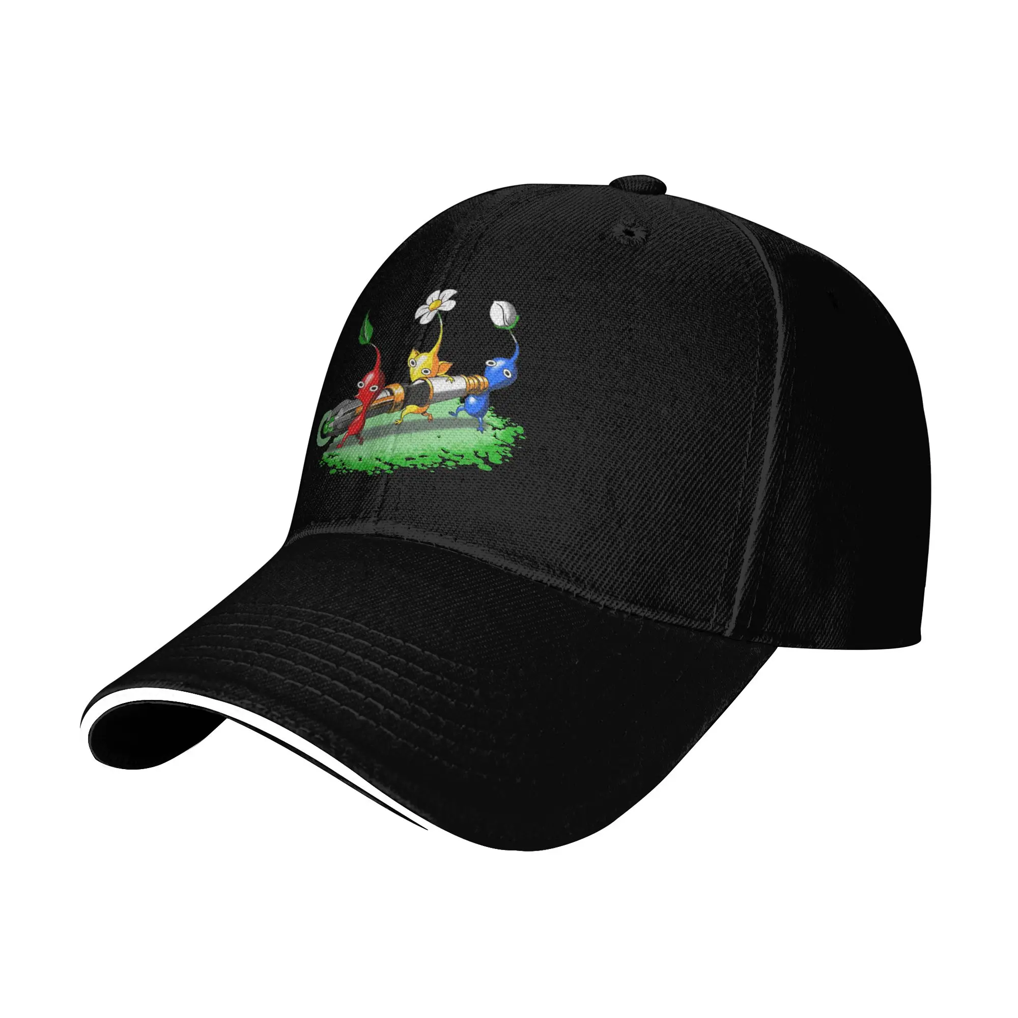 Pikmin Cute Baseball Caps Popular Video Game Cartoon Kids Sandwich Caps for Men Women Breathable Dad Hat Activities