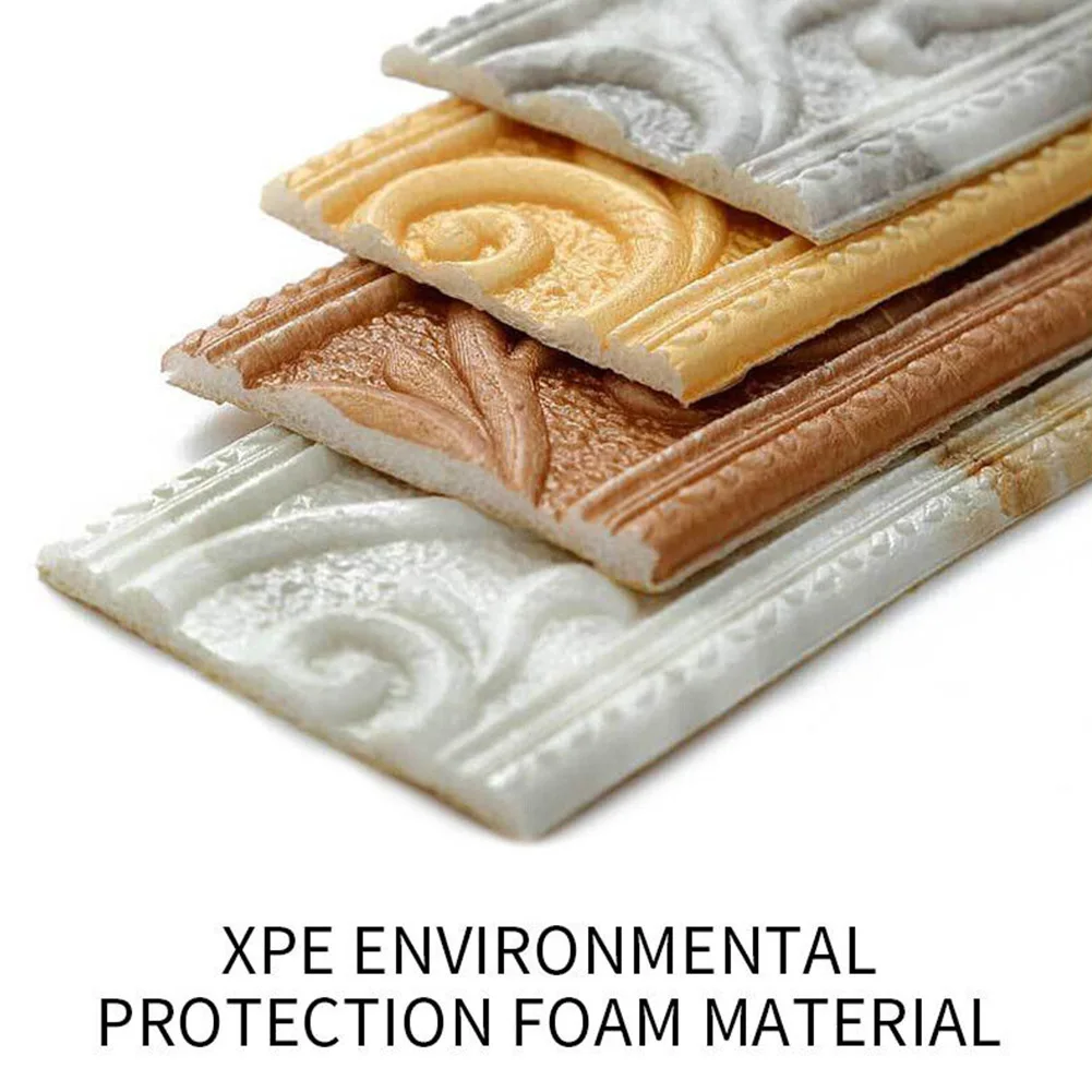 3D Wall Trim Line Skirting Border Waterproof Wall Edge Sticker Self-Adhesive Baseboard Corner Stickers Home Decoration