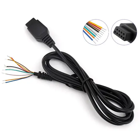 2/4/6Pcs Cable For 2 MD 2 Control Cable For Mega Drive 2 Gamepad Controller Extend Cord 9Pin Game Console Wire‘