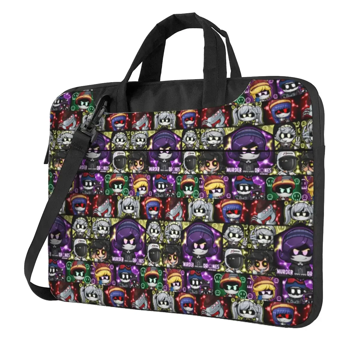 Murder Drones Fanart Chibis Crossbody Laptop Bag Case Computer Bag 13 14 15.6 Inch Notebook Pouch for Macbook Pro Lenovo