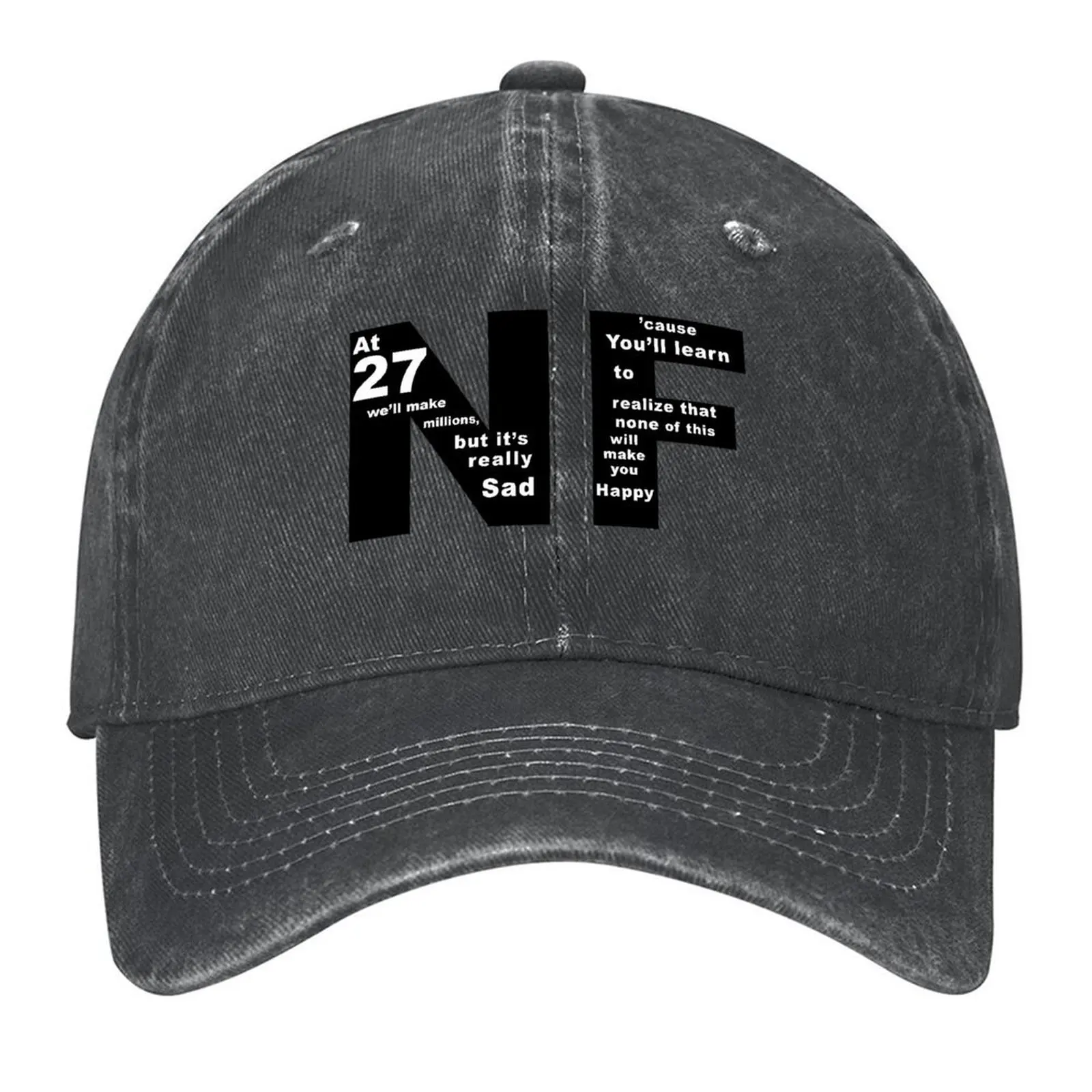 

NF - Nate Lyrics on NF Logo Baseball Cap Mountaineering Trucker Cap tactical cap hats for men Caps Women Men's