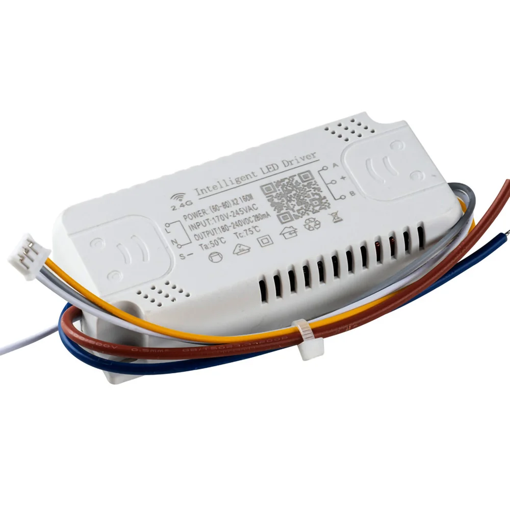 Alimentatore driver LED con regolazione e colore 2.4G, 12-48W 20-40W 30-50W 60-80W Adatto per soggiorno domestico, lampada da soffitto per camera da