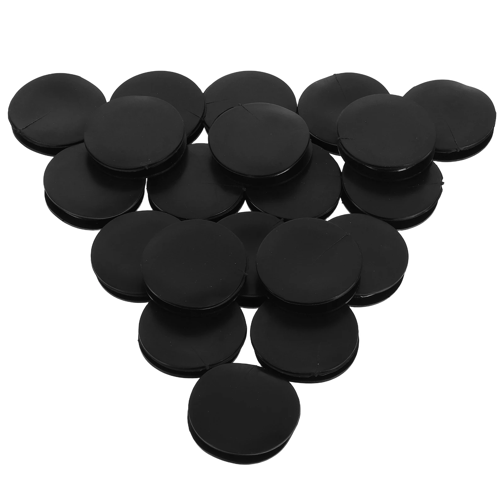 

20 Pcs Black Rubber Piggy Bank Sealing Plugs Round Cover Saving Box Stoppers Coin Bank Hole Covers Money Jar Plugs