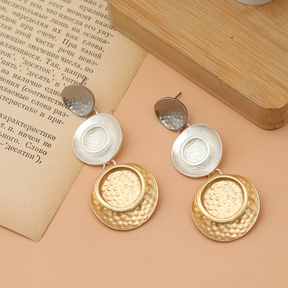 Vintage Long Suspension Earrings for Women Costume Jewelry Geometric Gothic Hanging Pendientes brincos Suspension Accessories