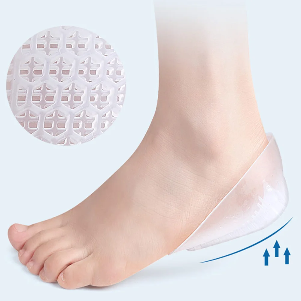

U Shaped Heel Pad Inserts SEBS Half Cushion Mats Crash Insoles Back Pads Comfortable Lightweight Impact Resistant Anti Slip Heel