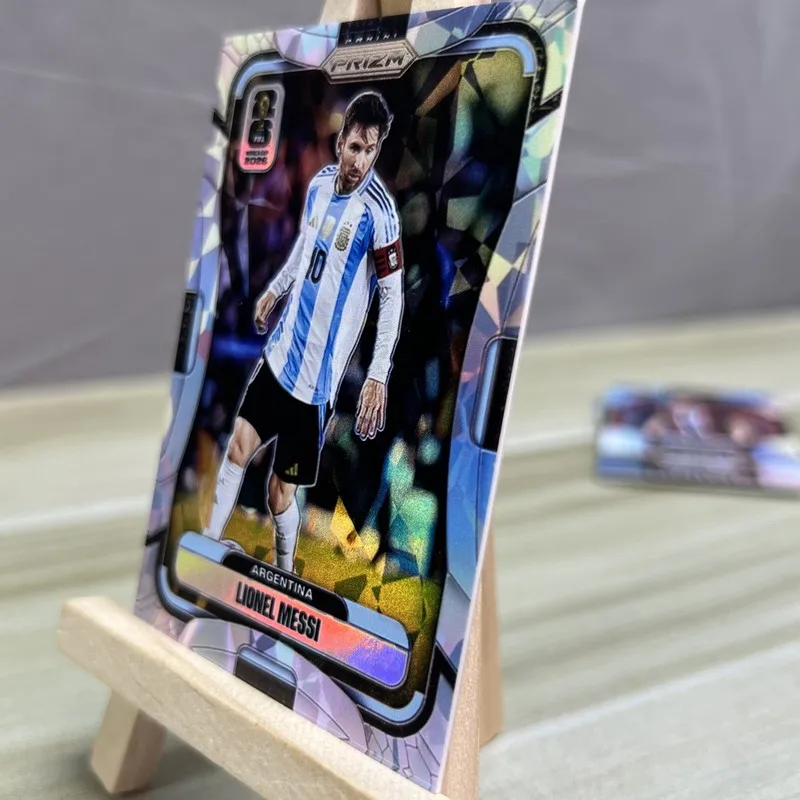 DIY Homemade High-quality Panini Football Collectible Cards Cracked Ice Cristiano Ronaldo Yamal Messi Haaland Sports Cards view 3