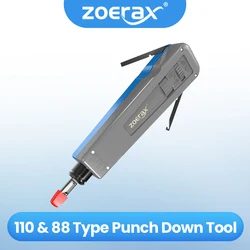 ZoeRax Punch Down Tool LEENUE 110 Ethernet Keystone Punch Tool with 110/66 Blades Blue