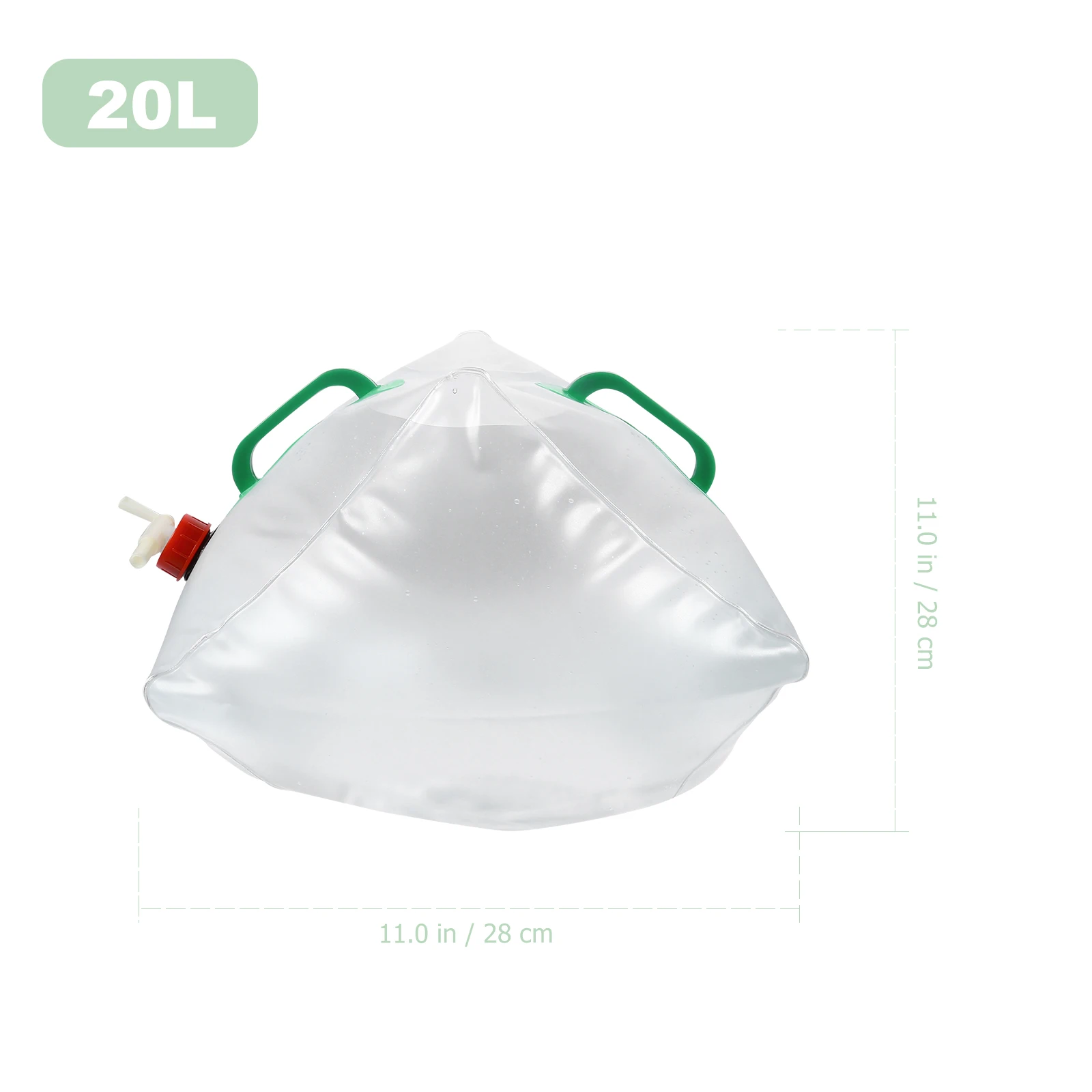 

2PCS Portable Water Bag Collapsible Container Large Capacity Outdoor Camping Hiking Emergency Storage Tank PVC
