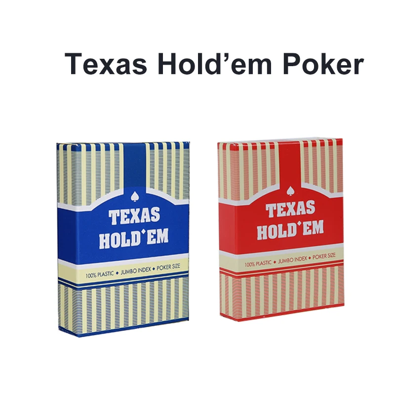 Cartes de jeu en plastique, Texas Hold'em, poker, indice de vministériels x, flexibilité et durabilité supérieures, imperméables et lavables