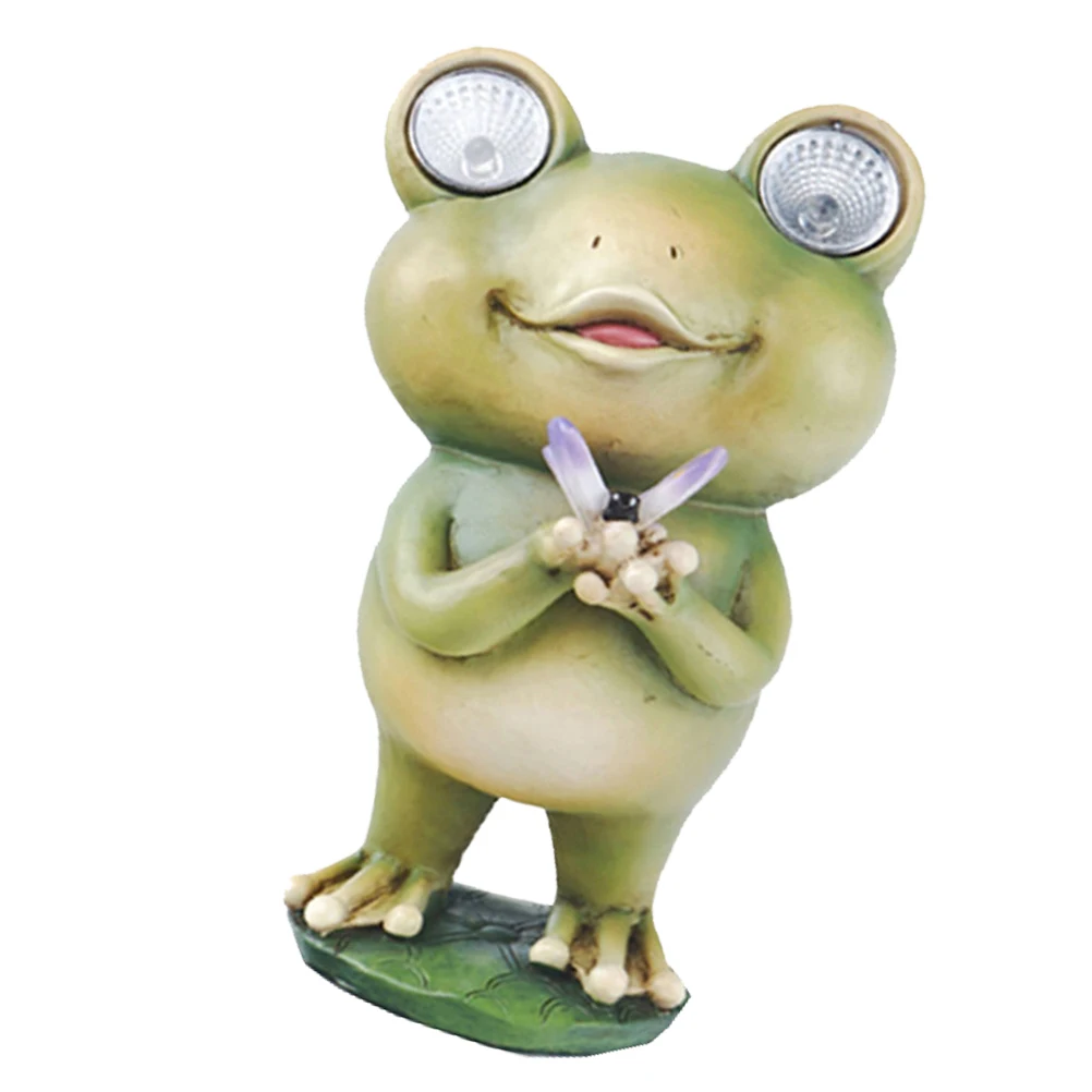 

Solar Frog Light Resin Garden Yard Decor Outdoor Solar Animal Statue Gift Animal Statue Light Lawn Patio nament
