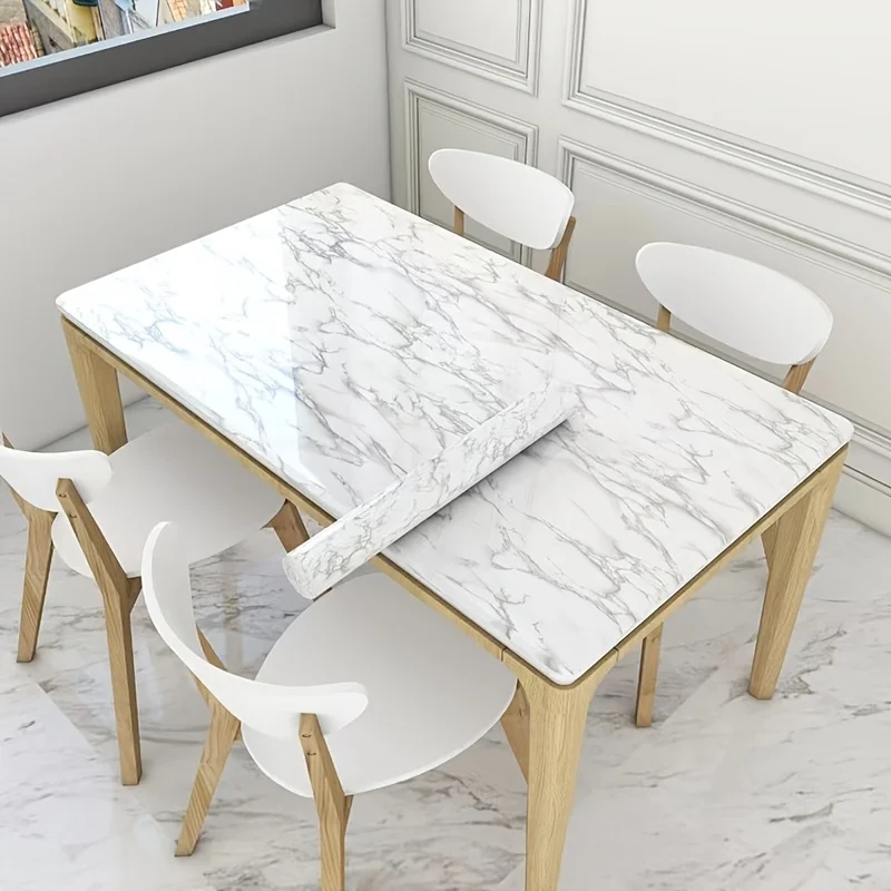 Contact Paper Peel and Stick Wallpaper Marble Self-Adhesive and Removable Vinyl Wallpaper Waterproof for Cabinets Wall Covering