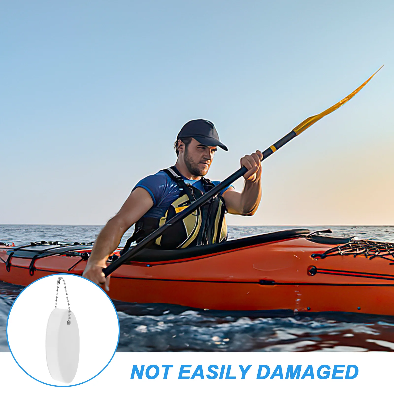 

5pcs Floating Keychain Pu Chains For Water Sports Kayaking Boat Keys Storage Surfboard Pendant Buoy Key Float Decorative Key