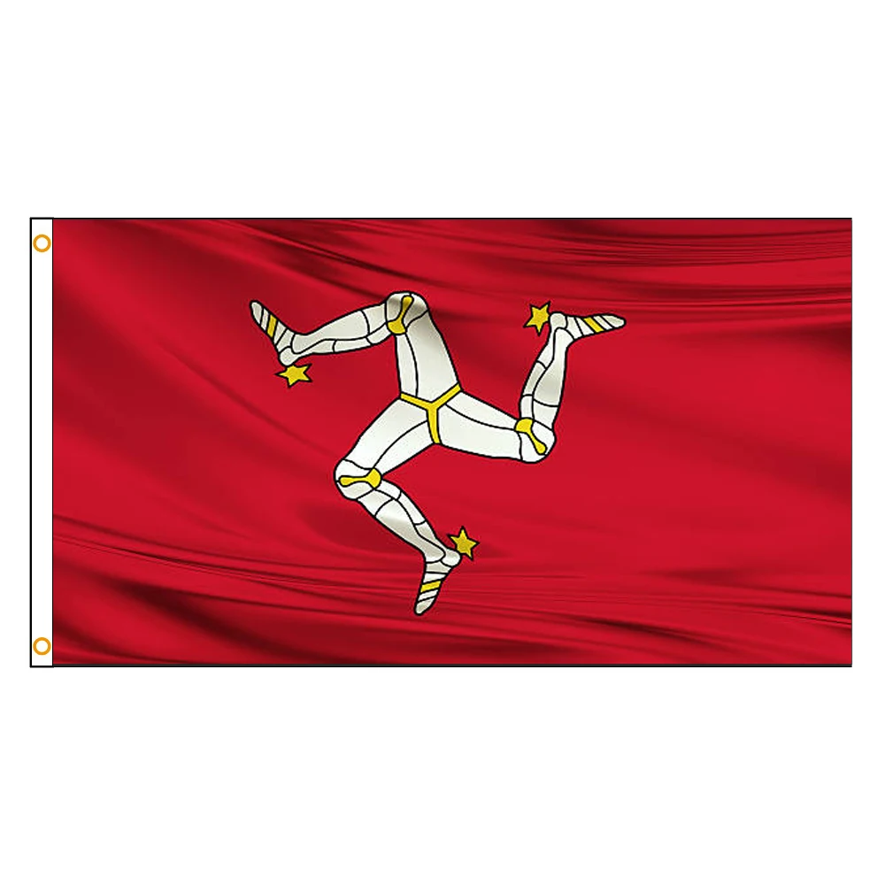 Decoration 90*150cm TRISKELION Ellan Vannin Mann the Isle of Man Flag