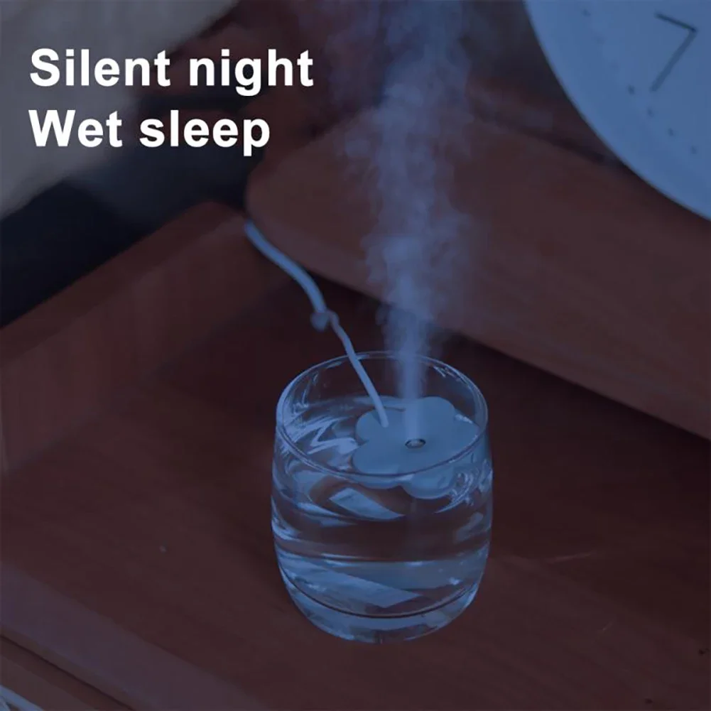 مرطب الهواء المحمول على شكل بتلة مرطبات الروائح الصغيرة الناشرون تيار مستمر 5 فولت 1A الناشر توقيت كتم غرفة نوم