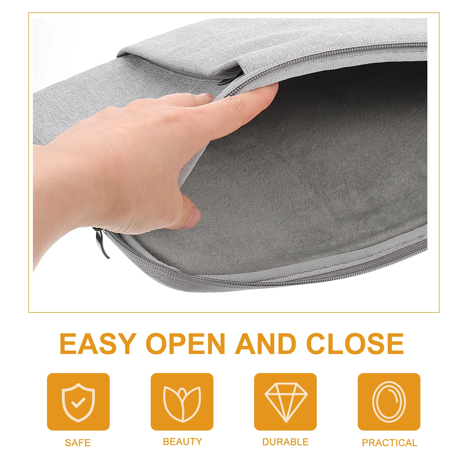 

14 Inch Laptop Bags Polyester Computer Case Waterproof Lightweight Travel Tote Storage Pouch Portable Notebook ganizer Extra