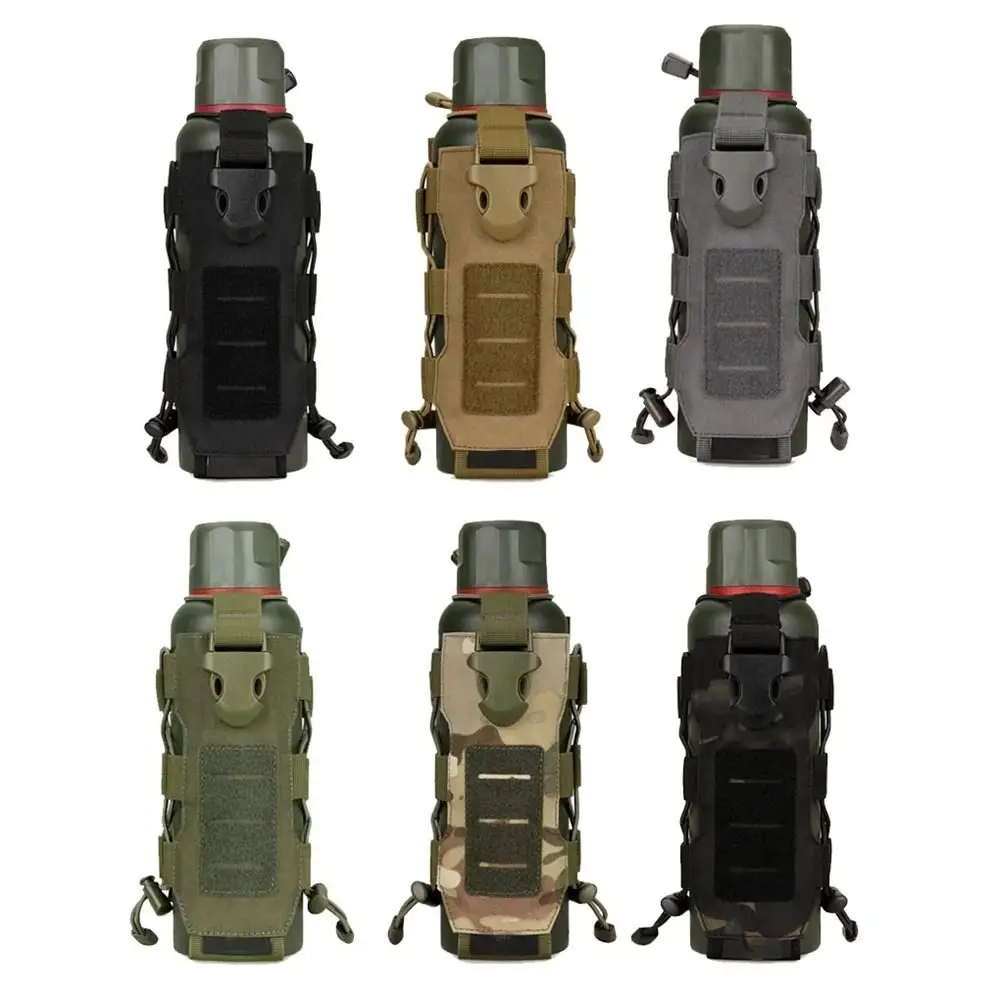 Adjustable Water Bottle Pouch Wear-resistant 300ml-850ml Canteen Cover Holster Molle System Waterproof Kettle Bags