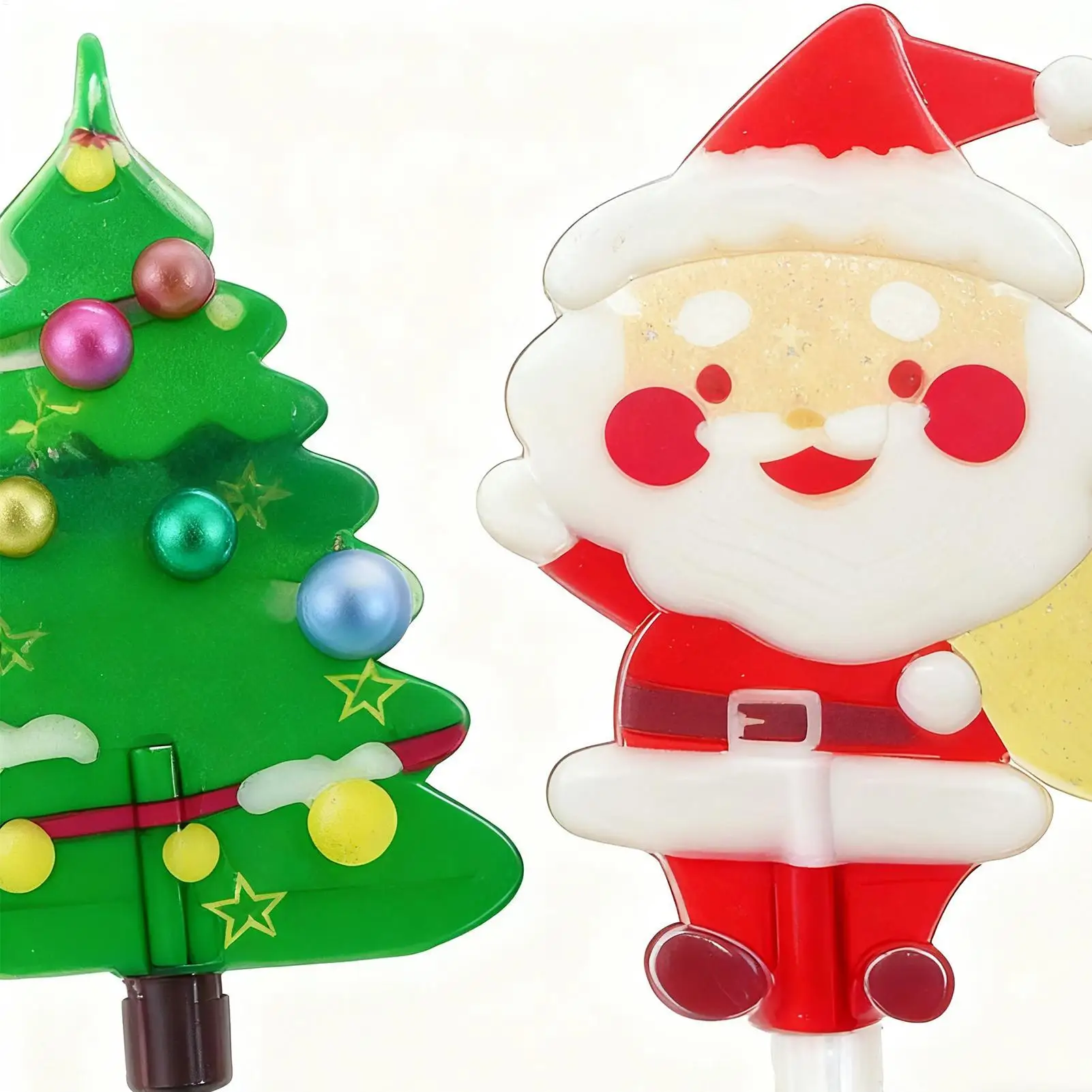 

Солнечные рождественские украшения, 6 шт., фигурка Санта-Клауса, садовые колья, солнечная рождественская фигурка, огни для наружного газона, патио