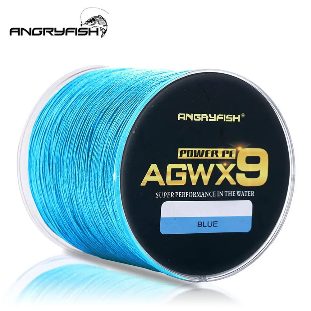 

Angryfish Agwx9 500m Braided Fishing Line Super Strong Wear-resistant Pe Lure Fishing Line For Fishing Enthusiast Dropship