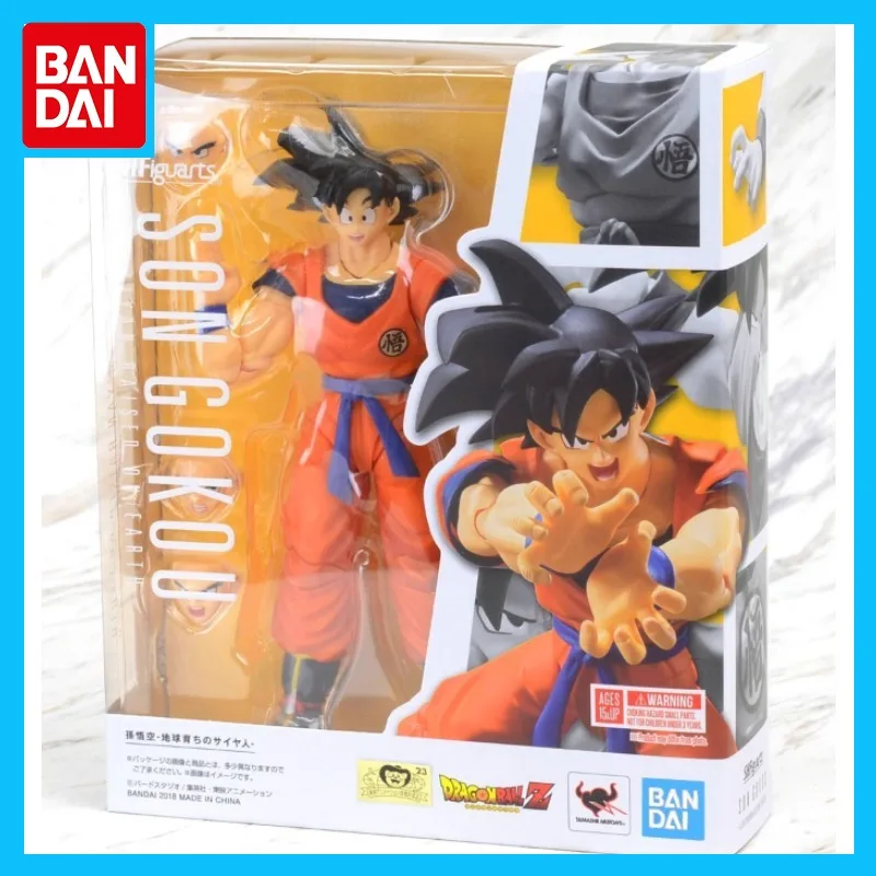 

Bandai Original Genuine S.H.Figuarts Dragon Ball Z Son Goku Action Figure Toys for Boys Girls Gift Collectible Model Ornaments