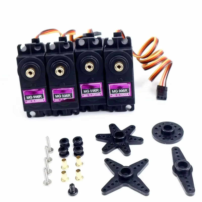 1/4PCS 15KG Digital MG996R Servo 180 Degree Rotation All Metal Gear for RC Car Helicopter Boat Model