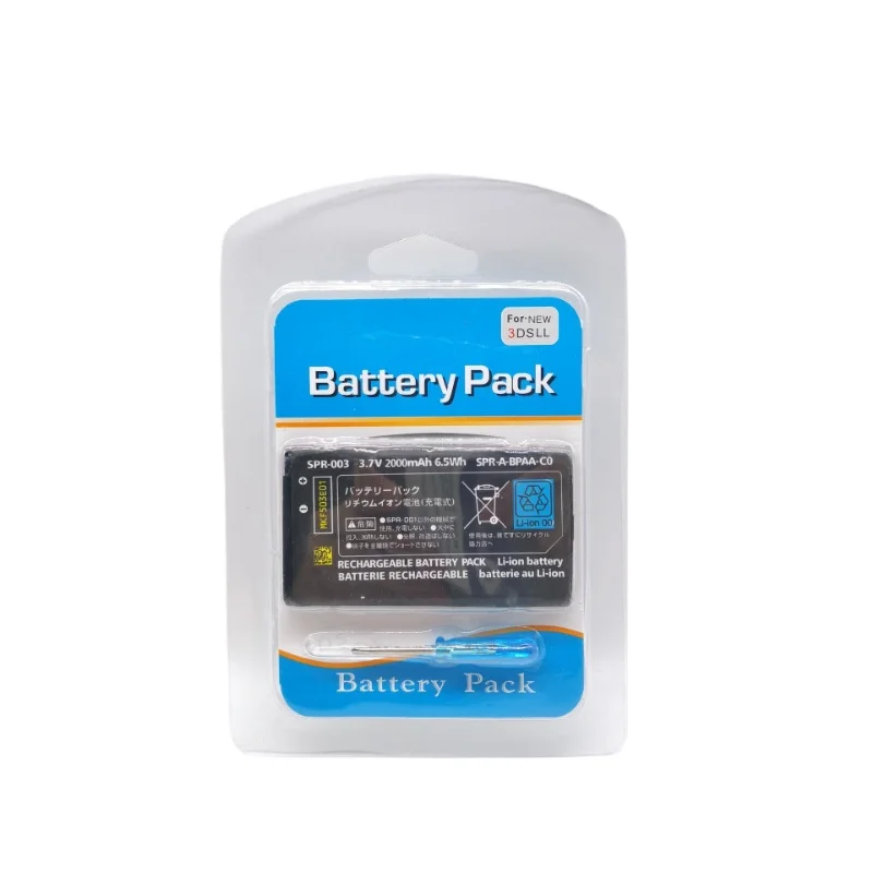 3.7V 2000mAh SPR-003 SPR003 Rechargeable Li-ion Battery for Nintendo 3DS Ll 3DSXL 3DSLL with Tool Packet