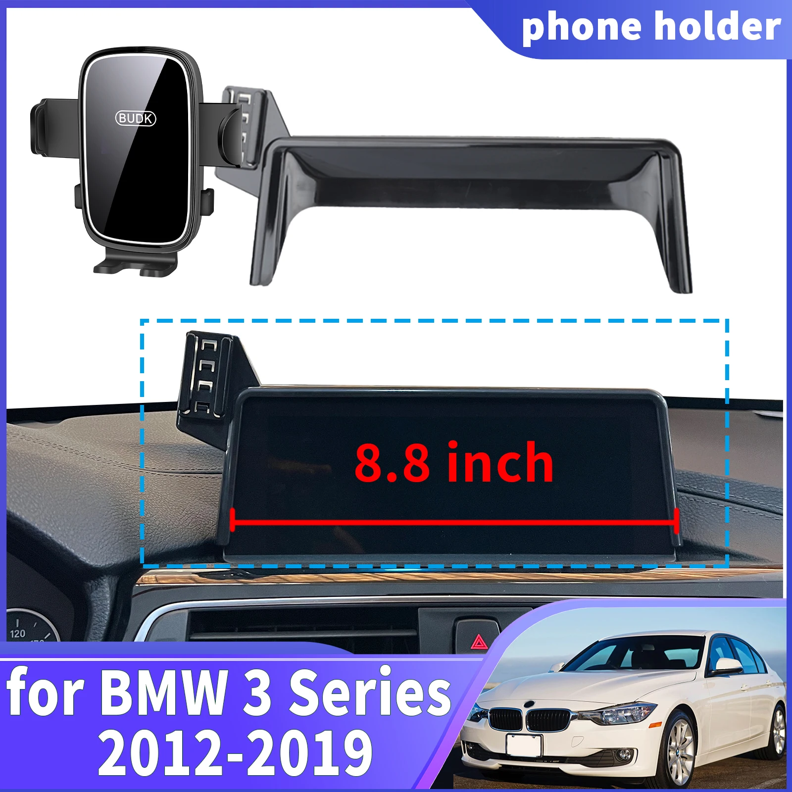 

fit for BMW 3 Series 2012 2013 2014-2019 (8.8in) Navigation Phone Holder Mount Customized Car accessoires
