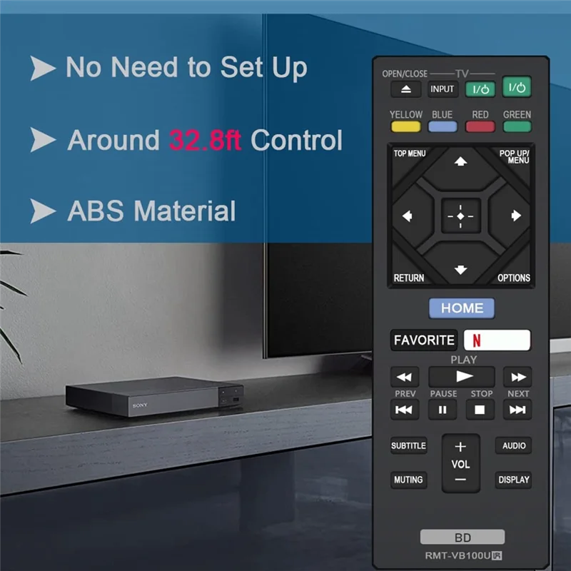 SQPP-RMT-VB100U Telecomando per lettore Blu-Ray Sony BDP-BX350 BDP-BX550 BDP-BX650 BDP-S1500 BDP-S2500 BDP-S2900 BDP-S3500 Par