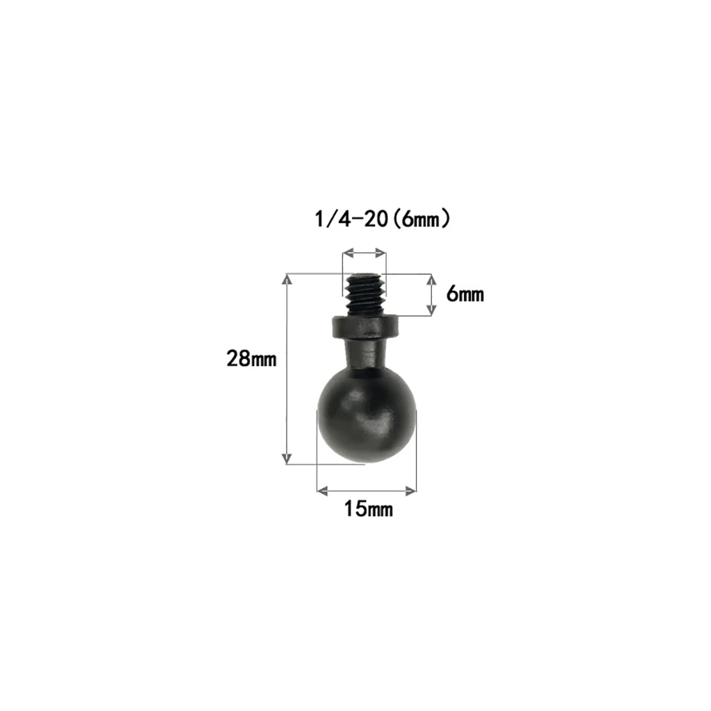 1/4 "Schraube Adapter für Gopro Hero Für Insta360 Action Kamera Telefone GPS Halter 13mm/15mm/17mm/20mm/25mm Kugelkopf Halterung – Detail 25
