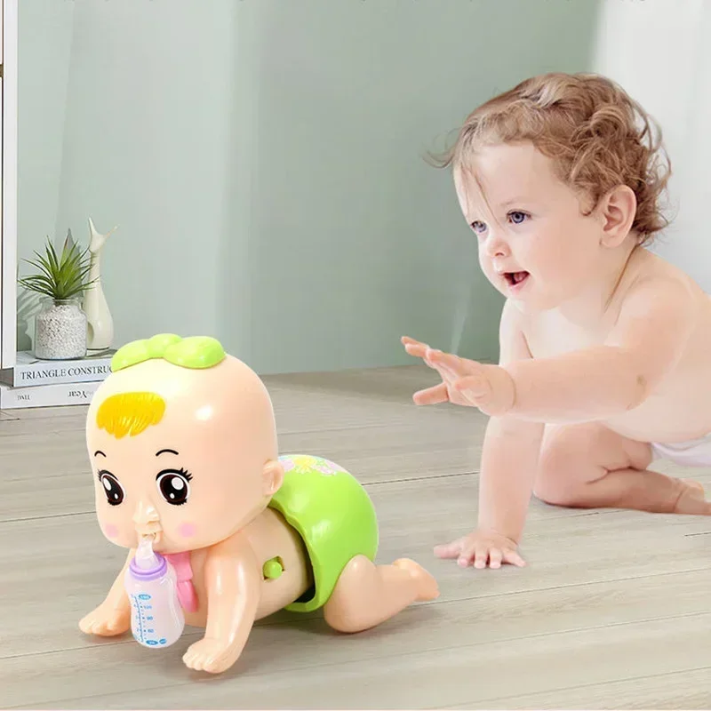 Juguete musical eléctrico para bebés. Muñeca inteligente con voz, ayuda a los niños pequeños a aprender a gatear, excelente juguete educativo para la primera infancia.