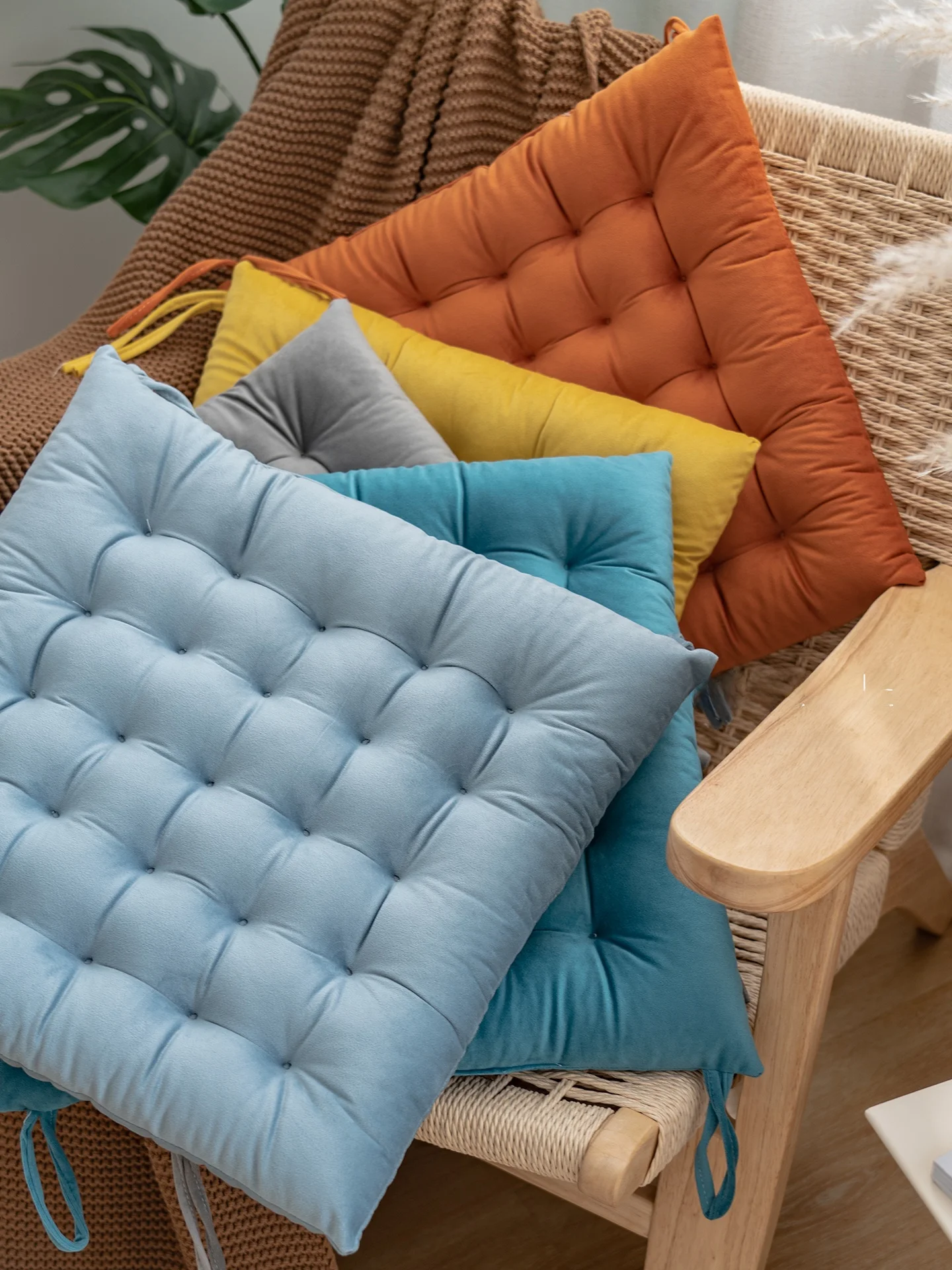 

Теплые подушечки для стульев Thiened, зимние подушечки для стульев Cuion для классной комнаты, осенние студенческие стулья Dormi Cuions