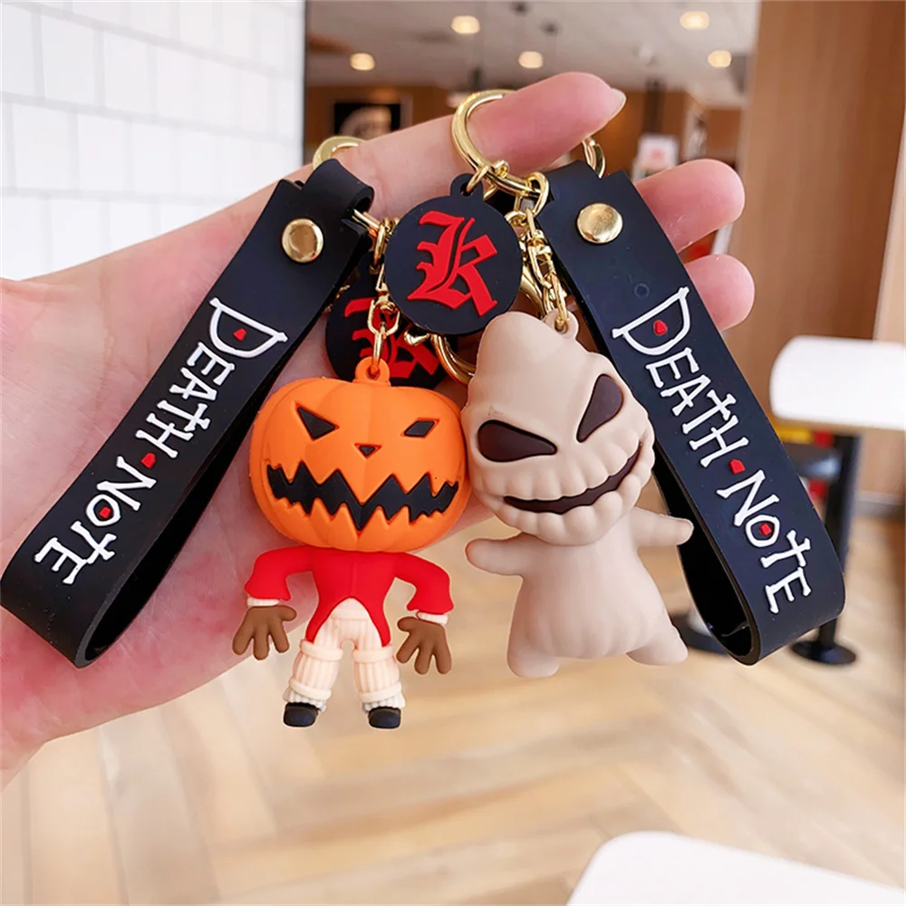 Disney Nightmare Before Christmas Keychain  Terrifying Character Cartoon Figures Cute Key Pendant Backpack Decorations Toy Gift