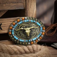 Western Belt Buckle Initial Vintage-Cowboy Rodeo Silver Large Belt Buckle for Men Women